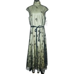 Vintage Papell Boutique Evening Dress Sz 12 Party Formal Whimsigoth Forest Fairy